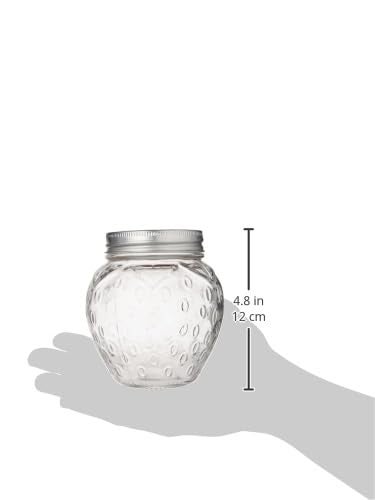 Kilner Premium 400ml Strawberry Shaped Airtight Preserve Glass Jars for Kitchen Storage, ideal for Jams, Chutneys, Preserves | Multipurpose, Eco-Friendly, Reusable Transparent Glass Containers - Image 3
