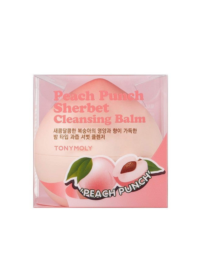 TONYMOLY Peach Punch Sherbet Cleansing Balm, 6.1 oz (Pack of 1) - Image 1