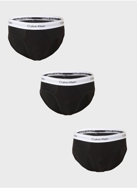 Icon Cotton Stretch Hip Brief - 3 Pack