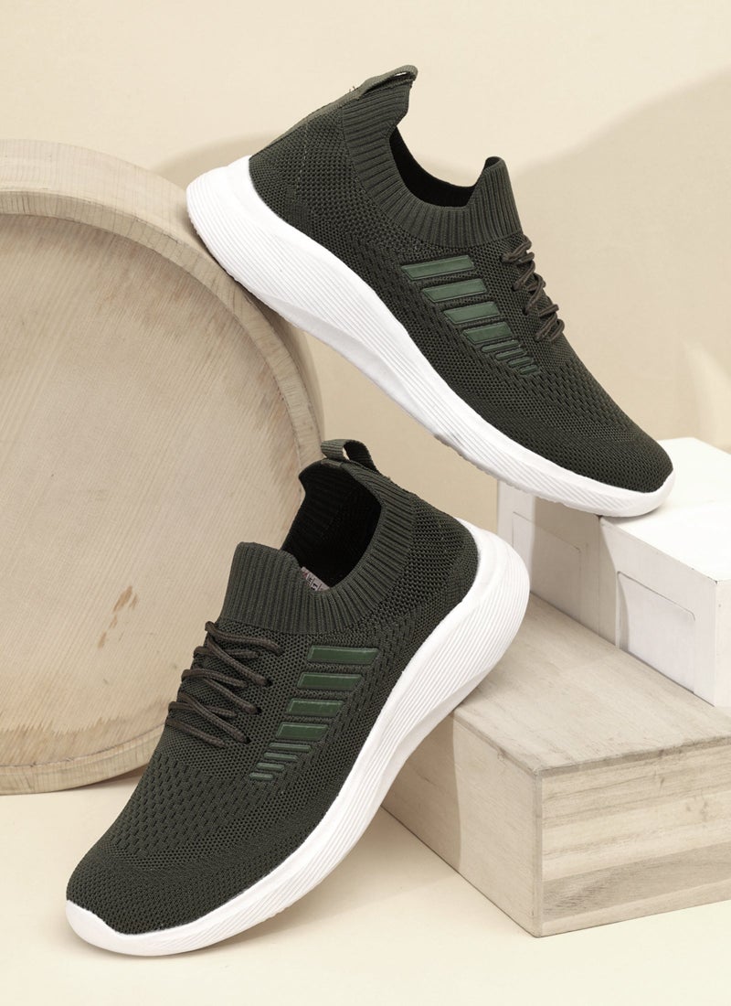 Face أحذية رياضية زيتونية للرجال - Image 1