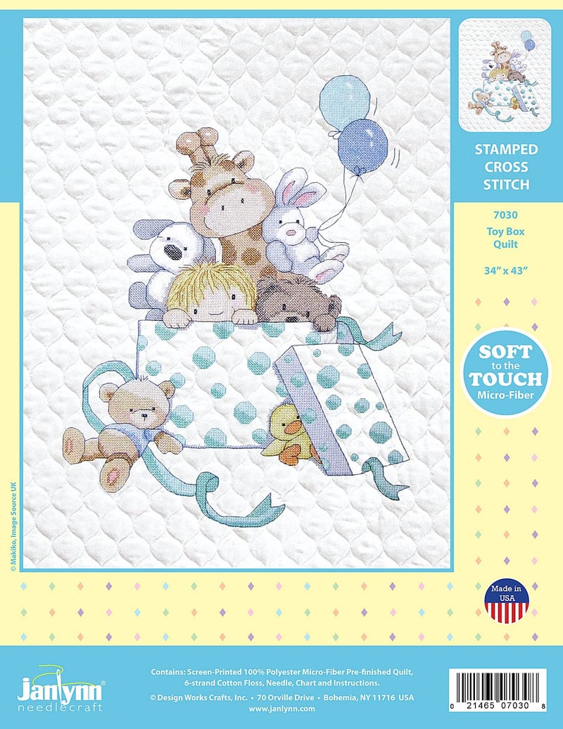 Design Works Crafts Toy Box Stamped Cross Stitch Kit - Image 2