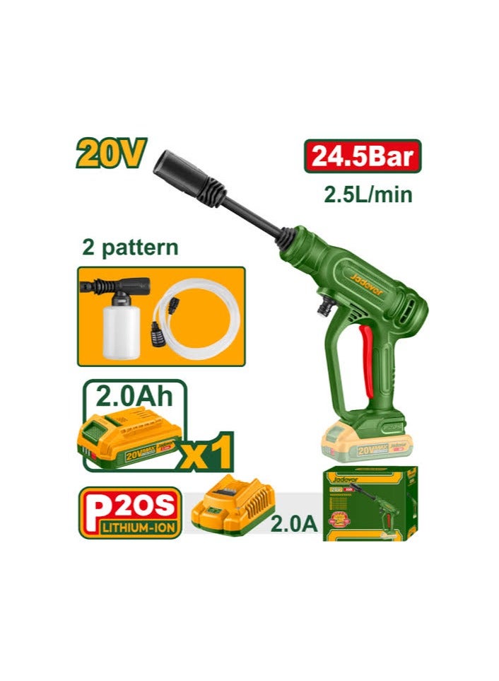 Jadever Cordless Car Washer with 2Ah Battery & Charger - Image 1