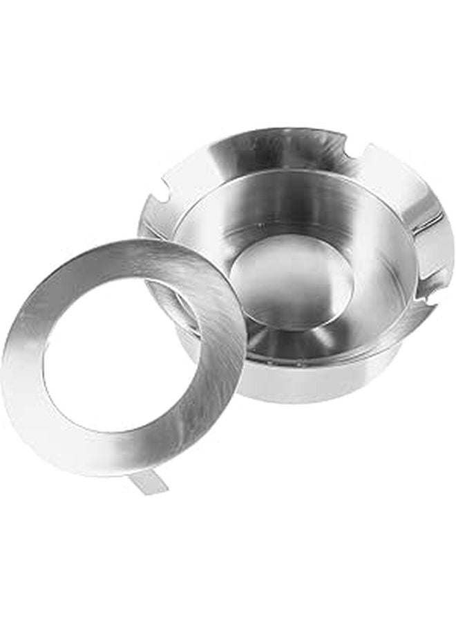 Stainless Steel Smokeless Ashtray Nordic Minimalist Desktop Ash Holder for Indoor Outdoor - Image 1