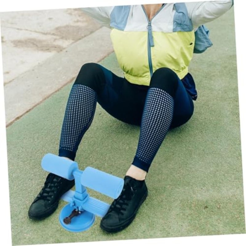 Abdominal training tool for home gym use, soft rubber material, black color, non-slip suction design for stability and portability - Image 5