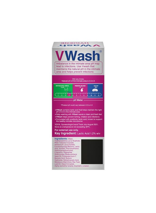 VWash Plus Intimate Hygiene Wash - 100 ml - Image 2