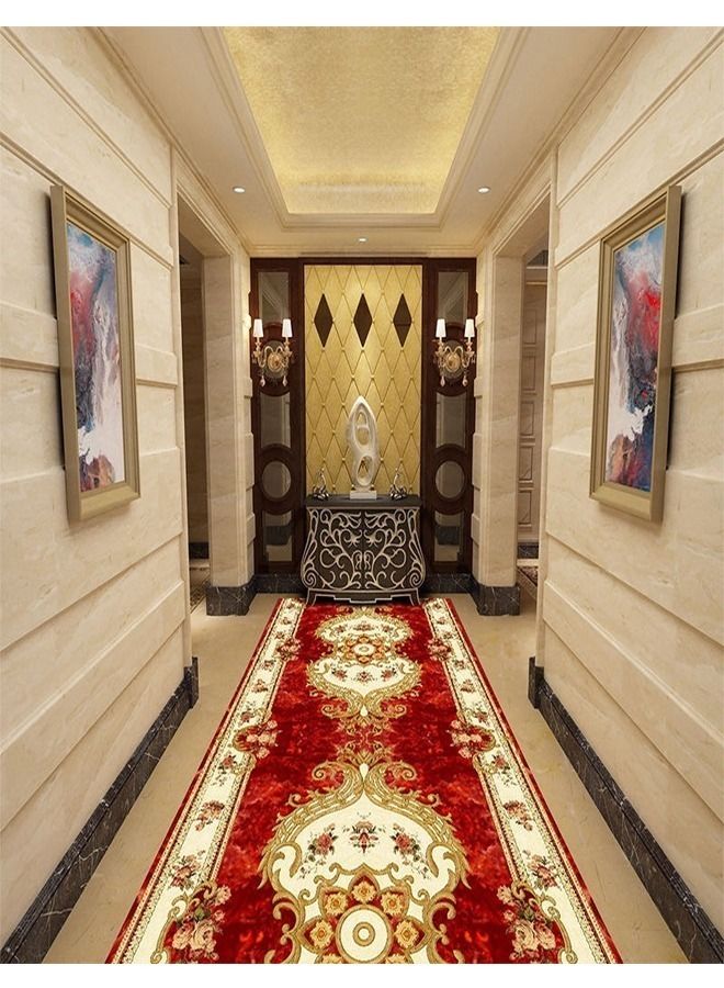 fashionhome New Style Washable Sticky Printed Floor Carpet Rug 300 x 80 cm, Rectangle - Image 3