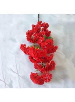 Garden Hub Garden Hub Artificial Cherry Blossom Flower Sticks for Home DecorationOfficeGifting SmallMedium Size Attractive Ornamental Flowers Natural Looking 105cm35ft Red 1  - Image 4