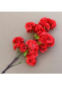 Garden Hub Garden Hub Artificial Cherry Blossom Flower Sticks for Home DecorationOfficeGifting SmallMedium Size Attractive Ornamental Flowers Natural Looking 105cm35ft Red 1  - Image 2