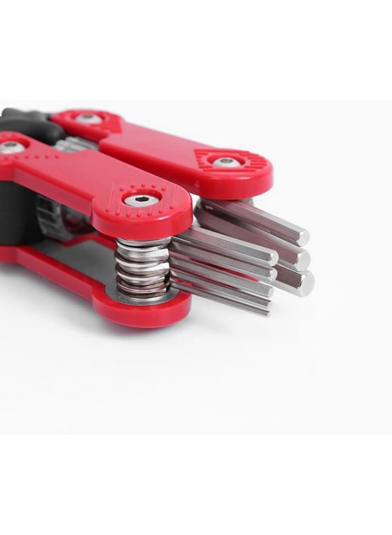 GGOOT 15-in-1 Multifunctional Ratchet Screwdriver Set Kit Daily Manual Hardware Combination Tools Kit  - Image 5