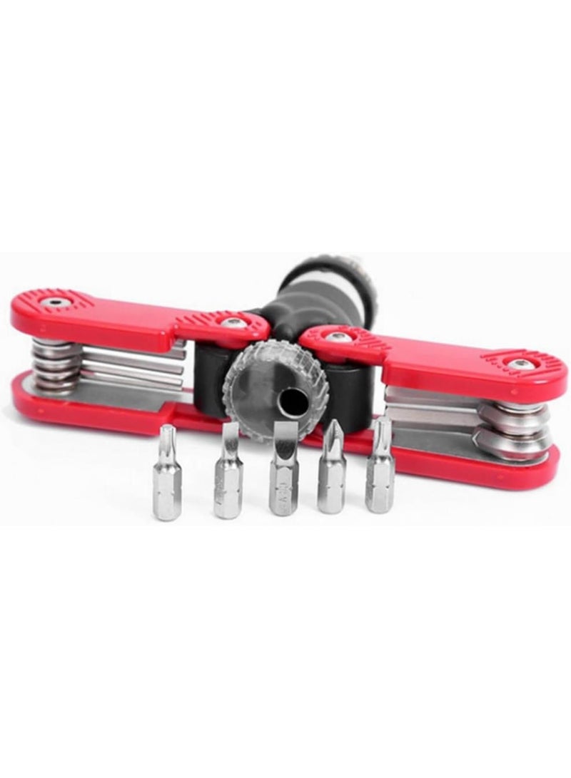 GGOOT 15-in-1 Multifunctional Ratchet Screwdriver Set Kit Daily Manual Hardware Combination Tools Kit  - Image 3
