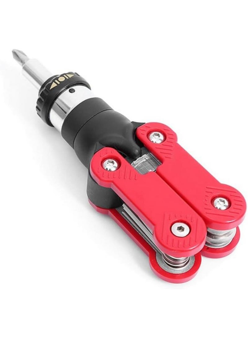 GGOOT 15-in-1 Multifunctional Ratchet Screwdriver Set Kit Daily Manual Hardware Combination Tools Kit  - Image 1