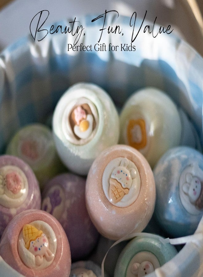 EvolutionUSA 12pc Bloom Bath Bombs with Toys, Adorable Girl Bath Bomb Set, Bubbly Kids Bathbombs, Fizzy Bath Ball, Kids Bath Bombs for Girls, Childrens Bath Bomb Set Easter, Valentines Gift - Image 2