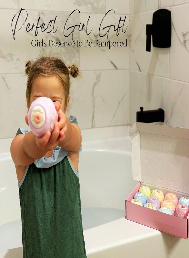 EvolutionUSA 12pc Bloom Bath Bombs with Toys, Adorable Girl Bath Bomb Set, Bubbly Kids Bathbombs, Fizzy Bath Ball, Kids Bath Bombs for Girls, Childrens Bath Bomb Set Easter, Valentines Gift - Image 3