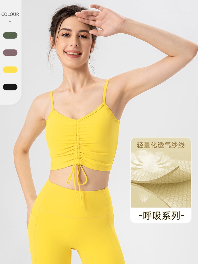 Breathing Series Yoga Vest – Breathable Sports Bra with Chest Pad for Women - Image 2