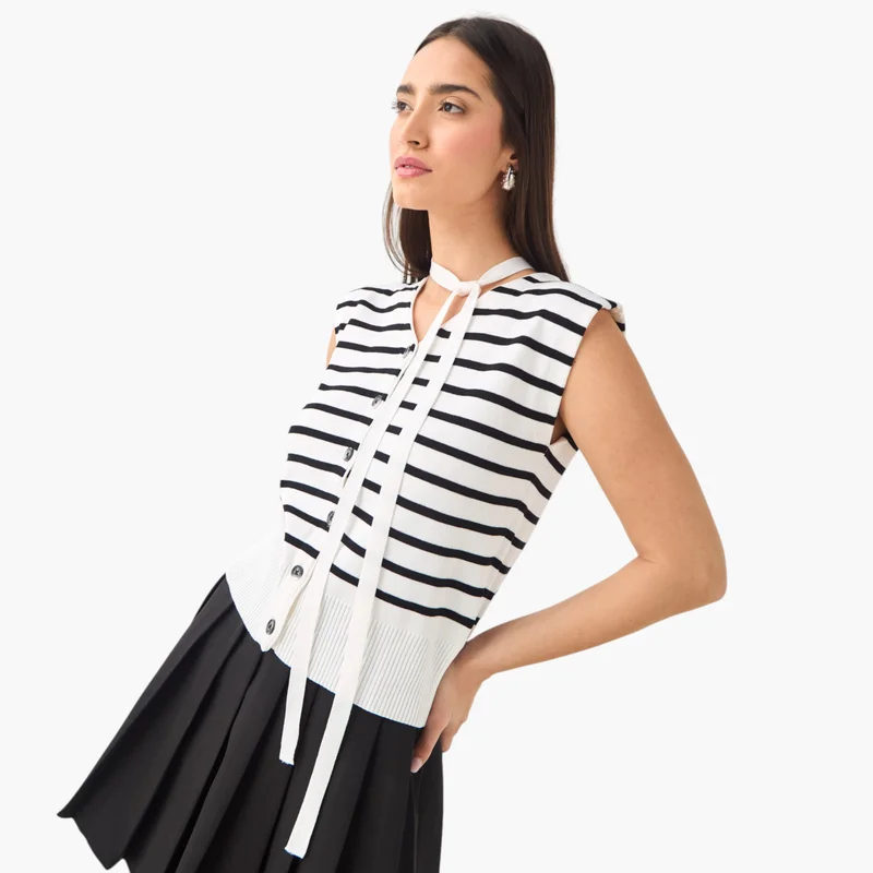 2Xtremz 2Xtremz Striped Mega Sleeves Cardigan