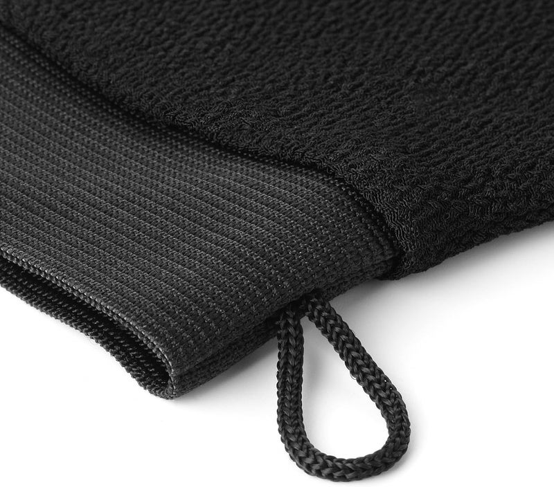 Lifera 2 pair Bath Gloves Body Scrubber[pack of 2] [For Body - Dead Skin Removal Bath Body Glove - Gloves For Dead Skin - Remove Dead Skin and Dirt - Scrub Glove Body][Black] - Image 5