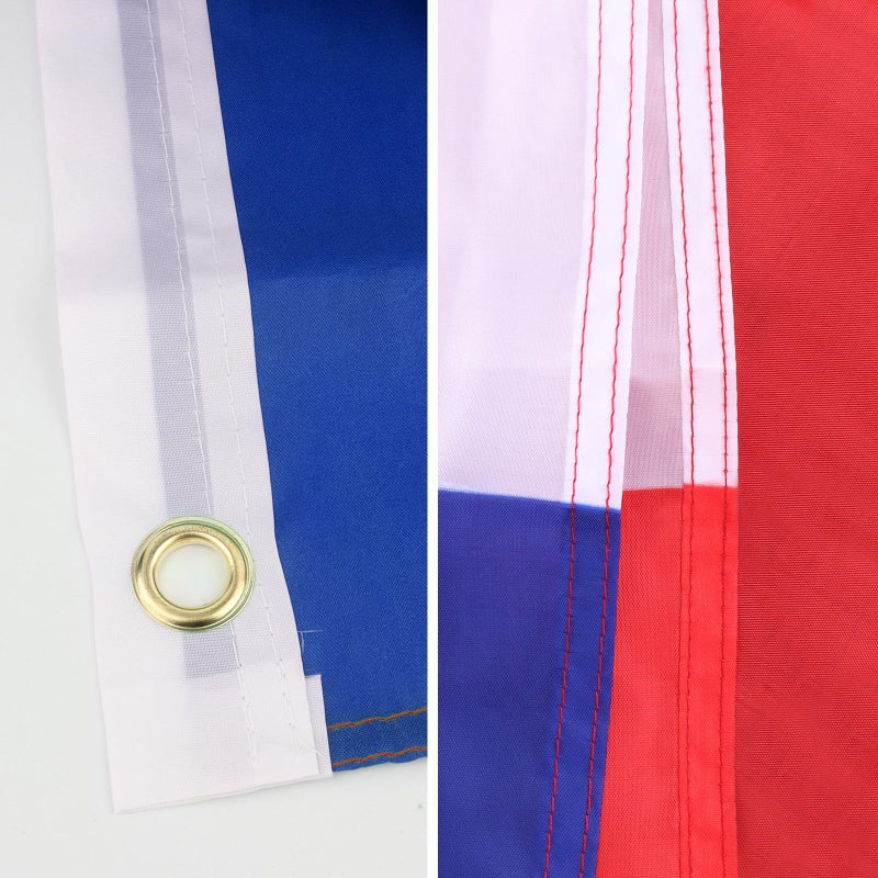 RISVOWO France Flag, France Flag 90 x 150 cm with Brass Eyelets, Durable Garden Flag, France Football, French Banner Suitable for Indoor and Outdoor Use - Image 5