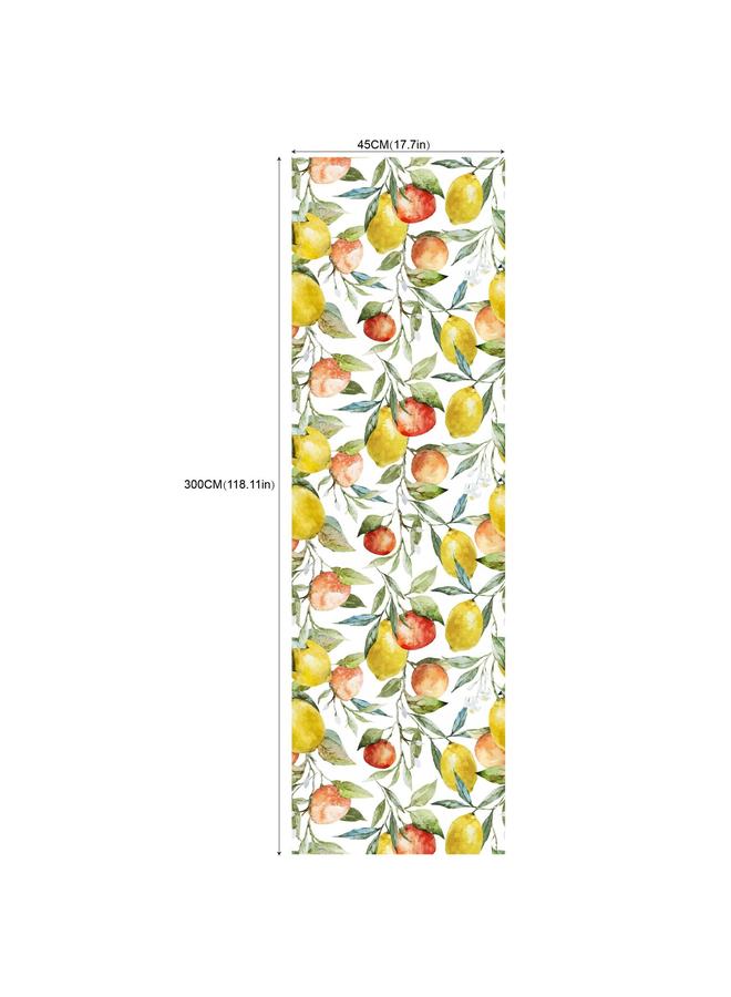 Bluejw Small Fresh Green Plant Flower And Leaf Lemon Self-adhesive Wallpaper Wallpaper Bedroom Hotel Decoration Wallpaper RW181-200 - Image 1