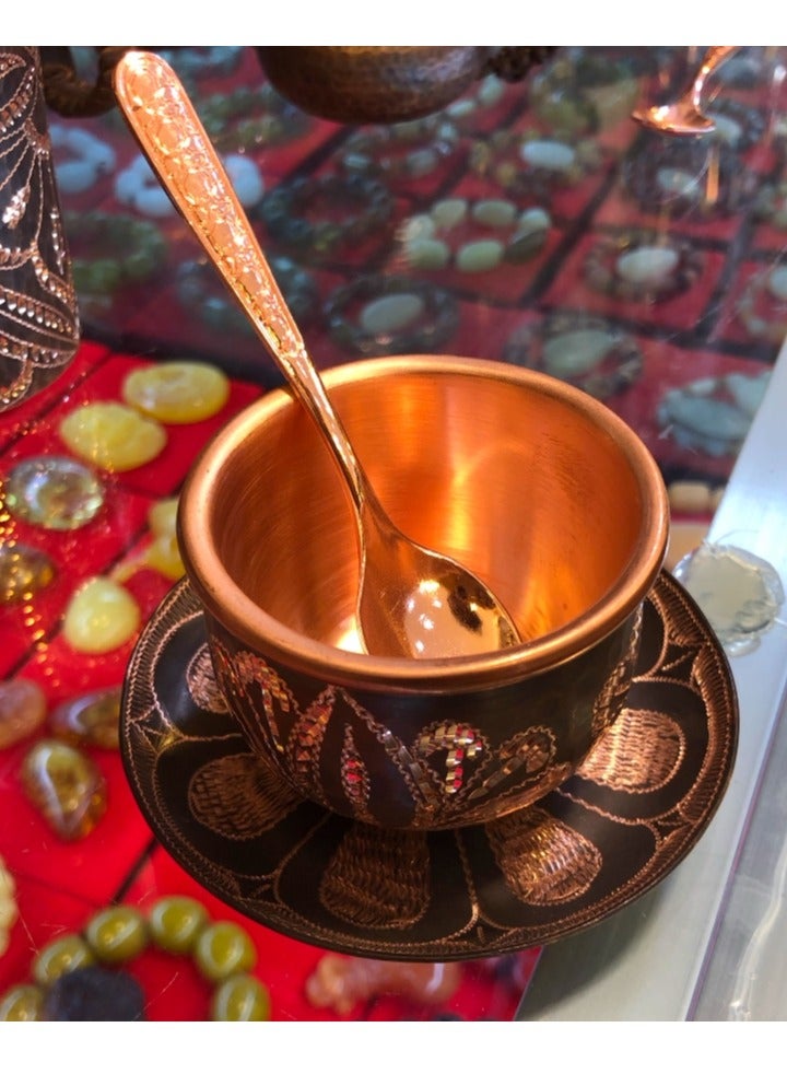 أكواب اليدوية، أكواب الشاي النحاسية، أكواب القهوة، الهدايا اليدوية - Image 1