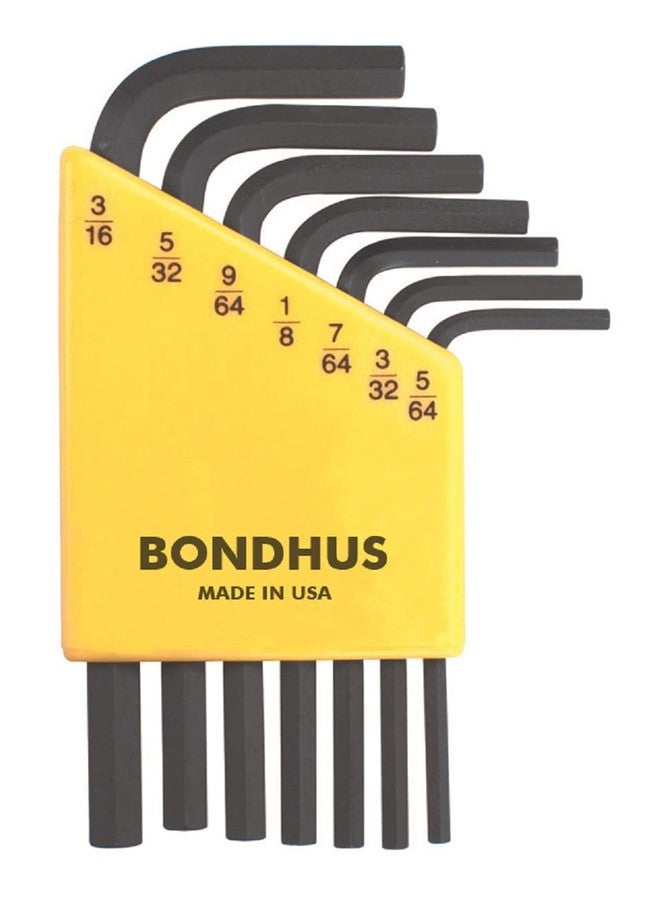 Bondhus Set 7 Hex L-Wrenches (5/64-3/16") - Short - Image 1
