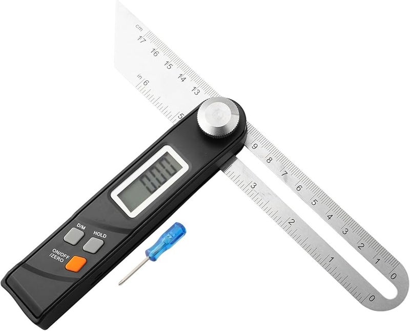 Stainless Steel Digital Protractor 360 Degree Angle Finder Electronic Level Woodworking - Image 4