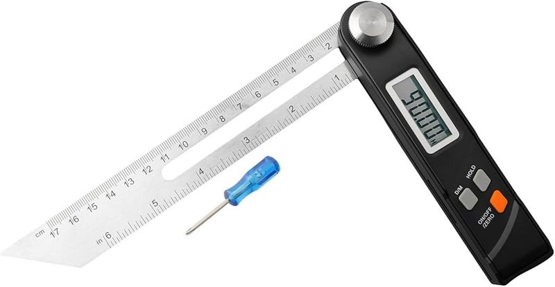 Stainless Steel Digital Protractor 360 Degree Angle Finder Electronic Level Woodworking - Image 3