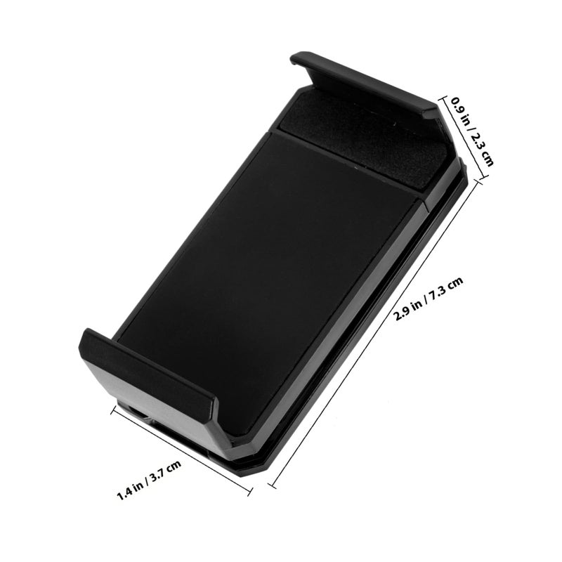 Foldable Back Clip Phone Holder Stand 360 Rotatable Stable Bracket For Desk Use Live Streaming Office Black - Image 3