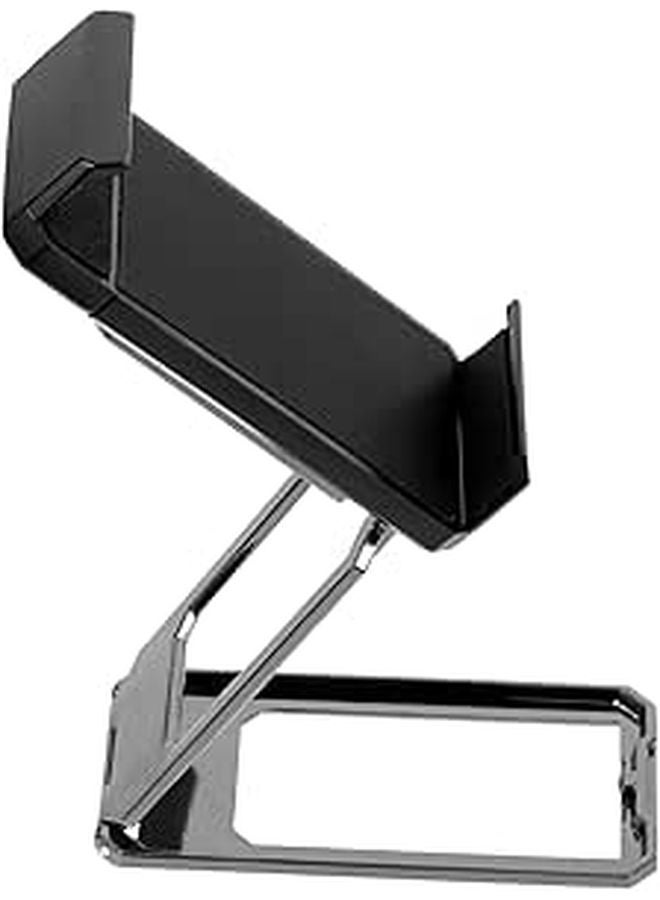 Foldable Back Clip Phone Holder Stand 360 Rotatable Stable Bracket For Desk Use Live Streaming Office Black - Image 1