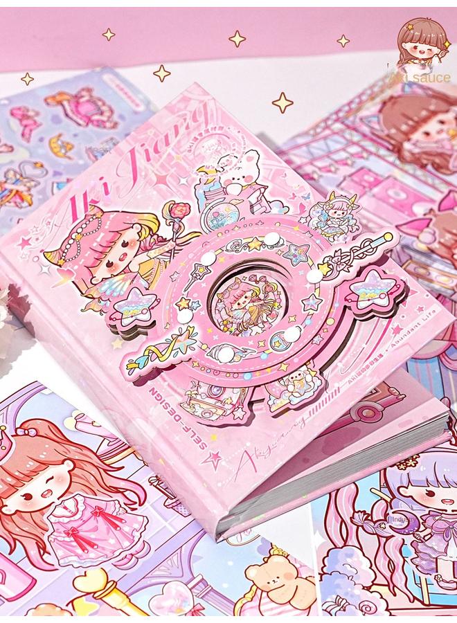 Bluejw AKi Sauce Fun Play Surprise Box Hand Book Suit Gift Box Girl Hand Book Three-dimensional Organs This Primary School Stationery - Image 2