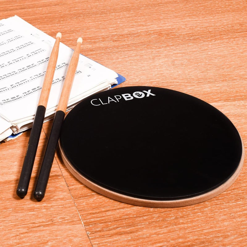 Clapbox Drum Practice Pad - 8 inches, Black, CB-PPD (Practice Pad only) - Image 4