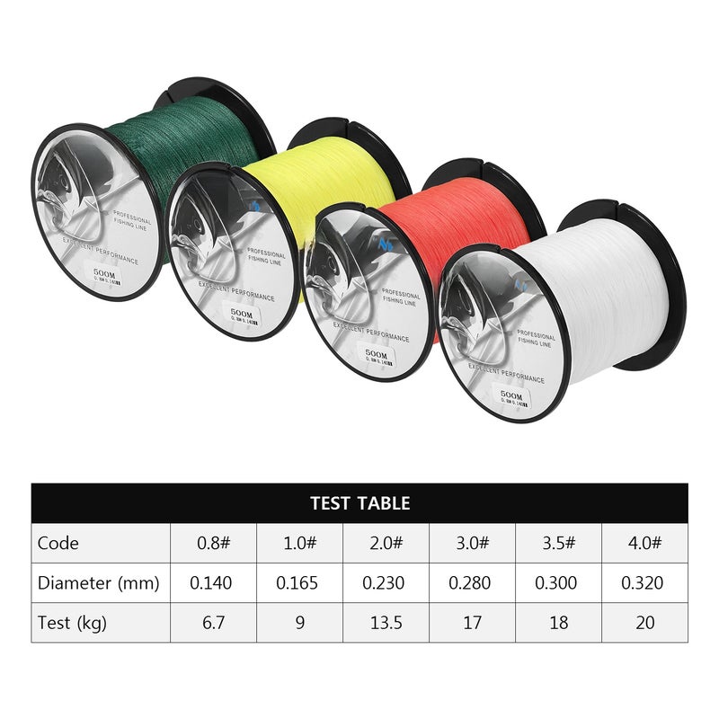 500m Braided Fishing Line 4 Strands Multifilament PE Fishing Wire Fishing String for Saltwater Freshwater - Image 5