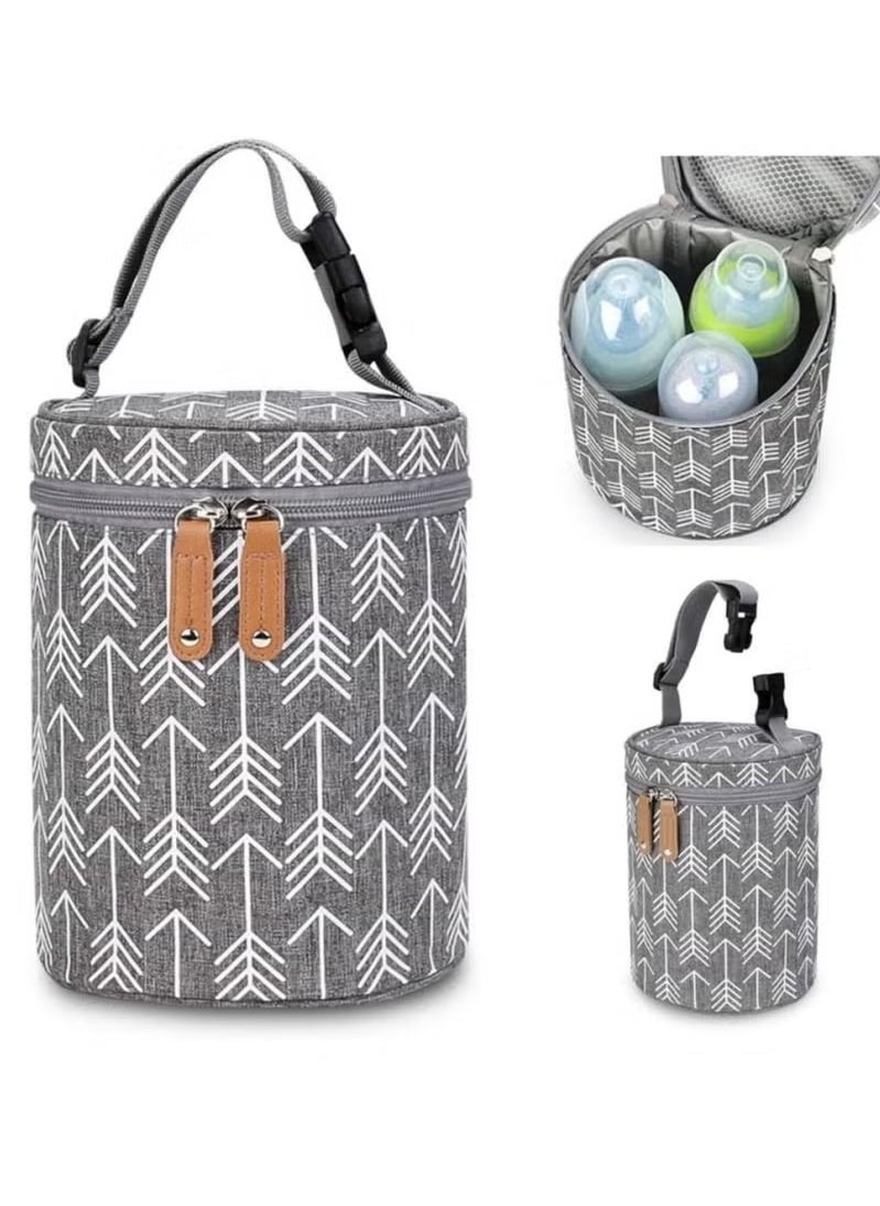 Baby Bottle Breastmilk Cooler Bag,Travel Portable Insulated Tote Bag Leakproof Bottle Cooler Bag Baby Bottle Outdoor Protection Insulation Bag