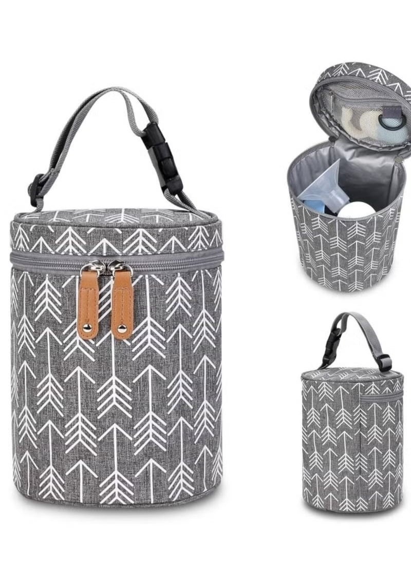 Baby Bottle Breastmilk Cooler Bag,Travel Portable Insulated Tote Bag Leakproof Bottle Cooler Bag Baby Bottle Outdoor Protection Insulation Bag