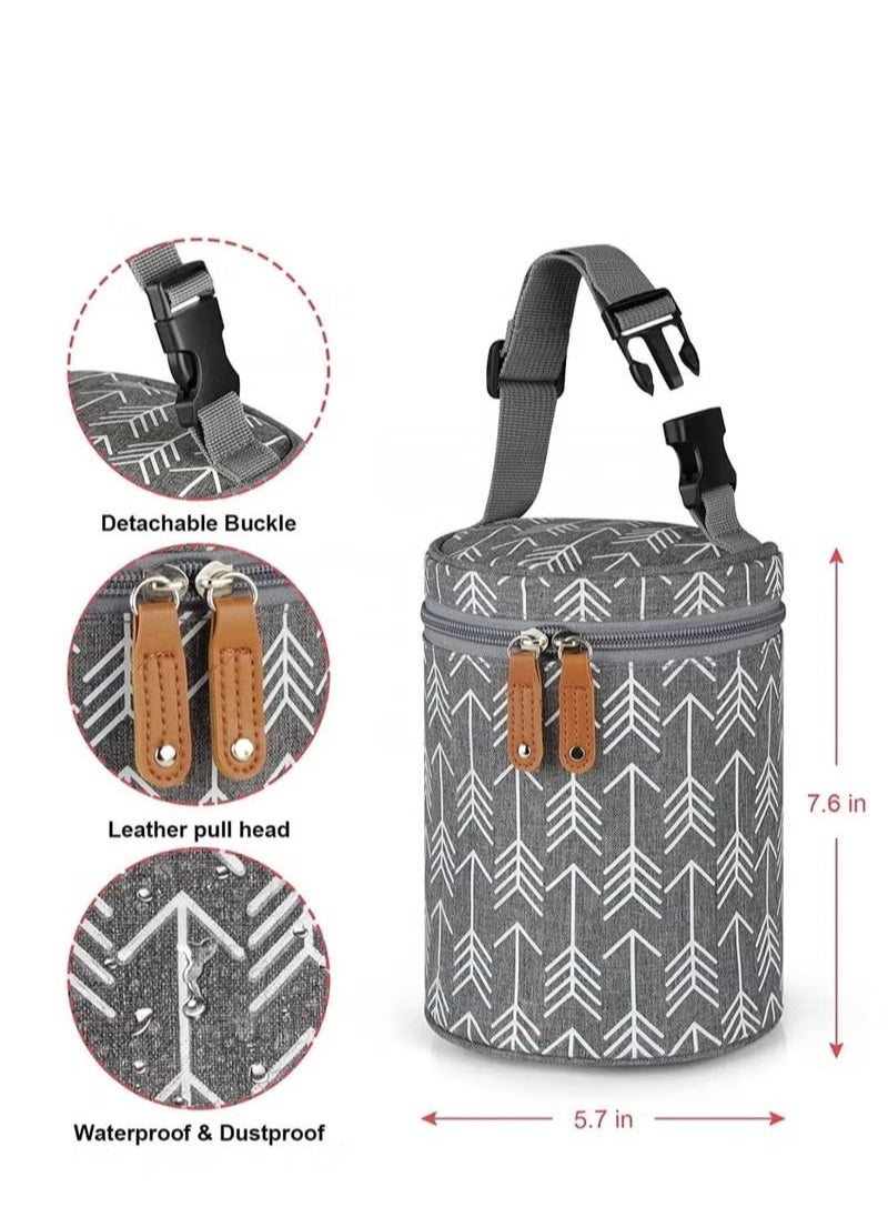 Baby Bottle Breastmilk Cooler Bag,Travel Portable Insulated Tote Bag Leakproof Bottle Cooler Bag Baby Bottle Outdoor Protection Insulation Bag