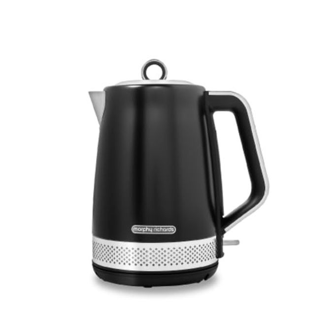 ILLUMINATION 17L JUG KETTLE RAPID BOIL BOIL DRY PROTECTION PULL OFF LID LIMESCALE FILTER EASY VIEW WINDOW 360 CORDLESS BASE STAINLESS STEEL BLACK 108020