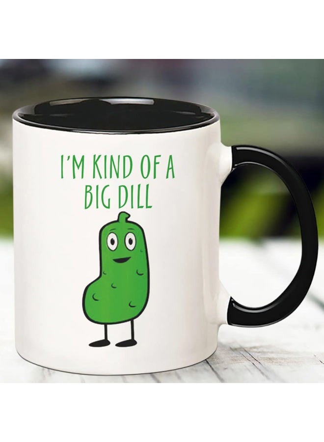 Fonhark I'm Kind of A Big Dill Coffee Cups Drinkware Mug, Funny Coffee Herb Chef Cook Pun Vegetarian, 11 Oz Novelty Coffee Mug - Image 3