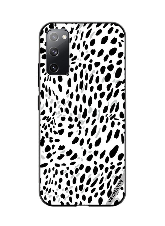 VR CREATIVE Protective Case Cover For Samsung Galaxy S20 FE 5G Black Gray On A White Design Multicolour - Image 1