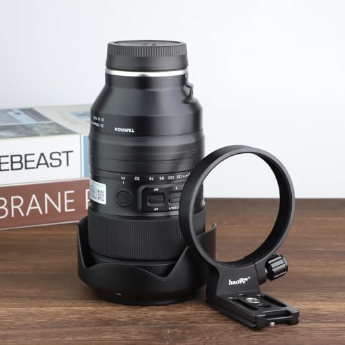 Haoge Tripod Mount Ring for Tamron 35-150 mm F/2-2.8 Di III VXD A058 Lens and Sigma 100-400mm f/5-6.3 DG OS HSM Lens for Canon EF Mount and Nikon F Mount Built-in Arca Type Plate - Image 2