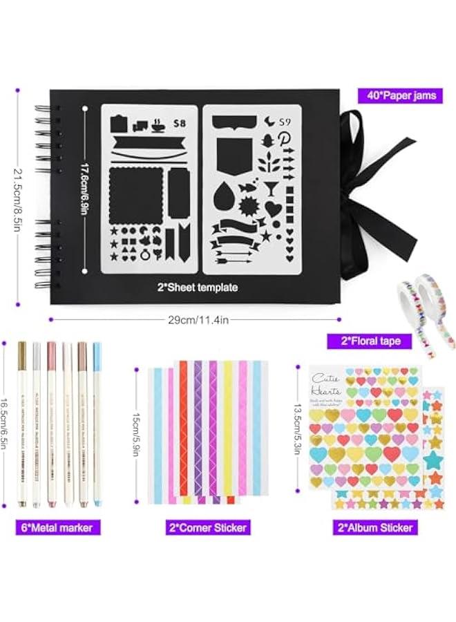 بي دبليو اس جاي الوم صور ذاتي الصع م الميكاكوز، 80  اي 4، الوم صور للزوجي مع ملصقات واقلام ماركر لكتا الضيوف والذكرى السوية والزفاف وعيد الح - Image 2