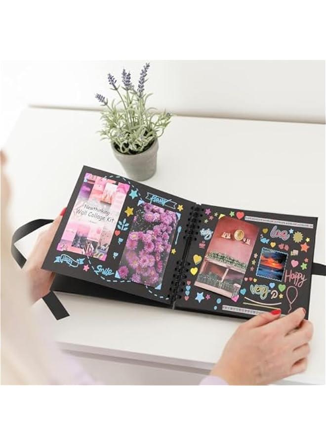 بي دبليو اس جاي الوم صور ذاتي الصع م الميكاكوز، 80  اي 4، الوم صور للزوجي مع ملصقات واقلام ماركر لكتا الضيوف والذكرى السوية والزفاف وعيد الح - Image 3