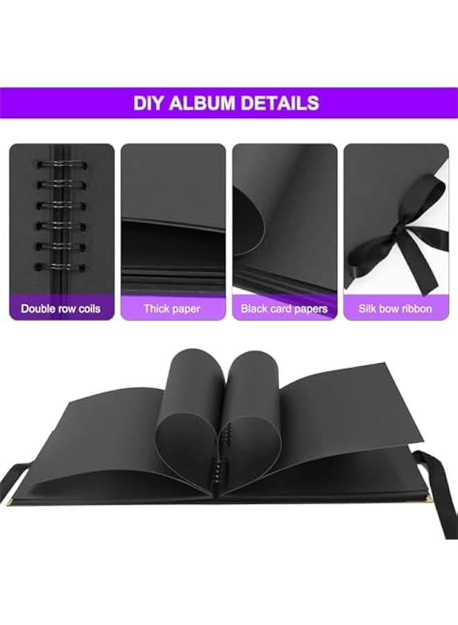 بي دبليو اس جاي الوم صور ذاتي الصع م الميكاكوز، 80  اي 4، الوم صور للزوجي مع ملصقات واقلام ماركر لكتا الضيوف والذكرى السوية والزفاف وعيد الح - Image 5