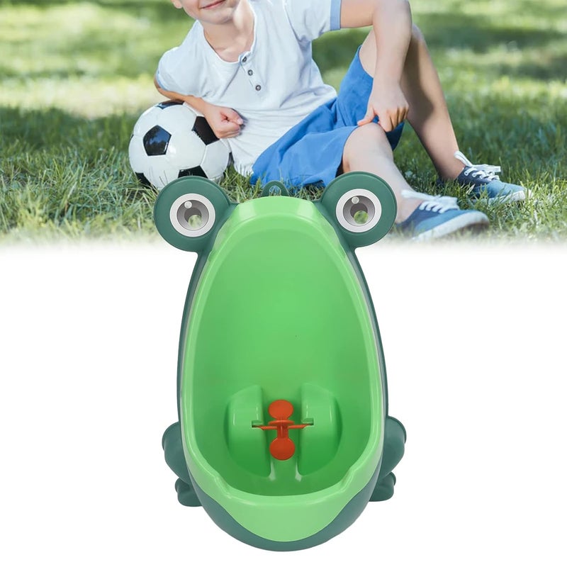 Children Urinal, Palstic Aimming Target Wall Mounted Effective Easy to Install Potty Training Urinal Animal Shape Sturdy for Washroom for Boys (Green) - Image 3