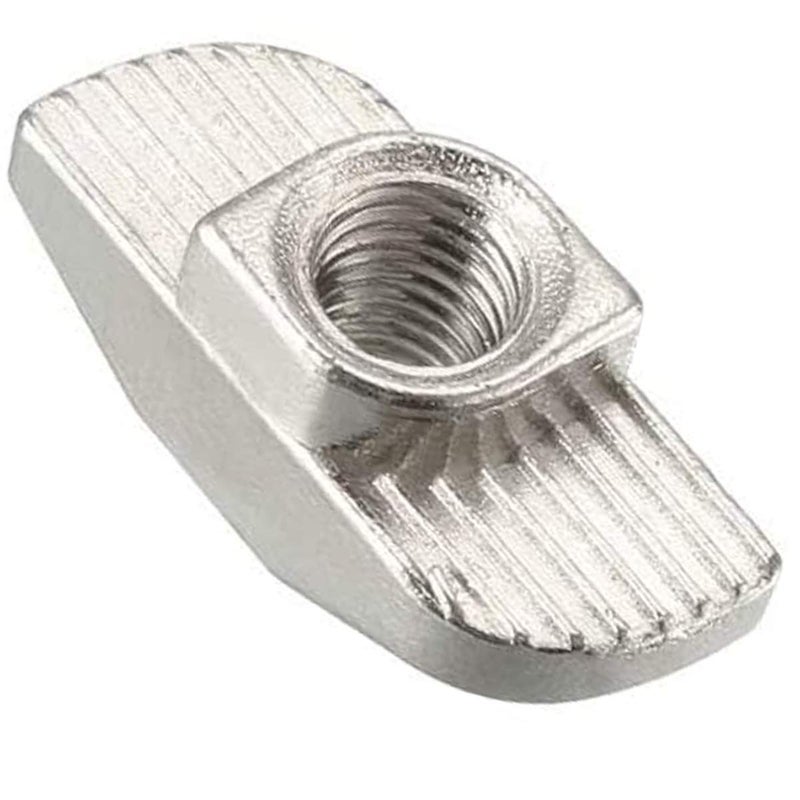 DGZ 50Pcs 4040 Series M5 T Nuts, T Slot Nut Hammer Head Fastener Nut, Nickel Plated Carbon Steel Nut for Aluminum Profile(4040 Series M5) - Image 1