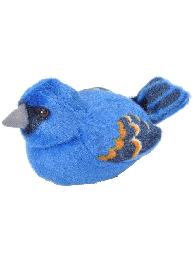 Wild Republic 18232 Audubon Birds Blue Grosbeak Plush With Authentic Bird Sound Stuffed Animal Bird Toys For Kids & Birders Blue Grosbeak  - Image 1
