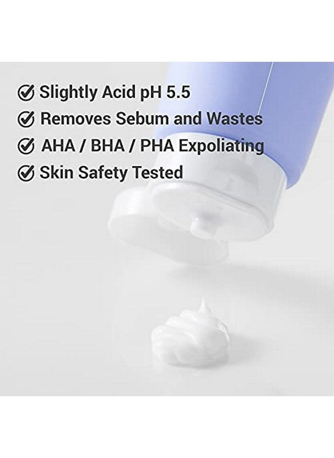 ACWELL - Ph Balancing Soothing Exfoliating Cleansing Foam 5.1 Fl.Oz. Aha Bha Pha Exfoliating And Calming Facial Cleanser For Sensitive Skin Ph 5.5 Calms Acne And Blemishes Moisturizing Dense Bubble Foam - Image 1