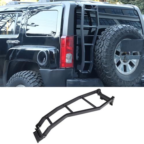 PIUGILH Car Roof Rack Ladder Tailgate Ladder Compatible with Hummer H3 20052009 Rear Window Ladder