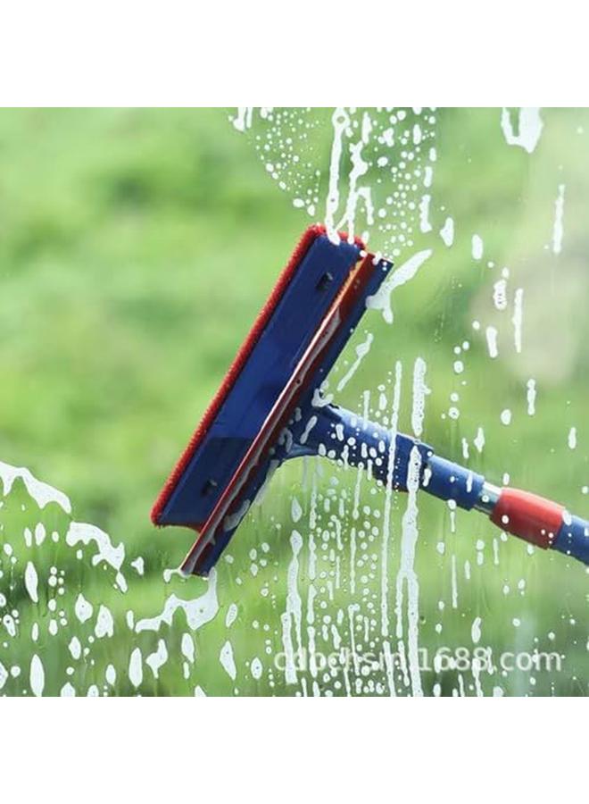 ECVV Professional Window Squeegee Cleaner 2 Inch 1 Shower Squeegee With Extension Pole 61‘’ Telescopic Window Washing Equipment With Bendable Head Glass Cleaning Tools For Indoor Outdoor High Window - Image 3