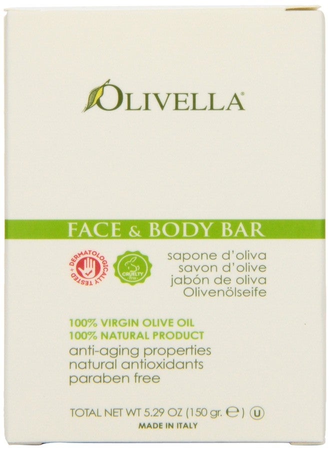 Olivella Face and Body Soap, Scented All-Natural 100% Virgin Olive Oil from Italy, 5.29-Ounce Bars (Pack of 12) - Image 1