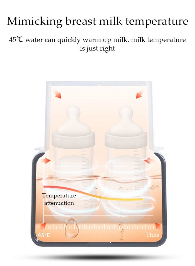 DUNISO Multi Functional Electric Bottle Warmer, Portable Baby Bottle Sterilizer, Equipped With a Bracket, Can Disinfect, Thaw And Heat, 19 * 12 * 24cm - Image 5