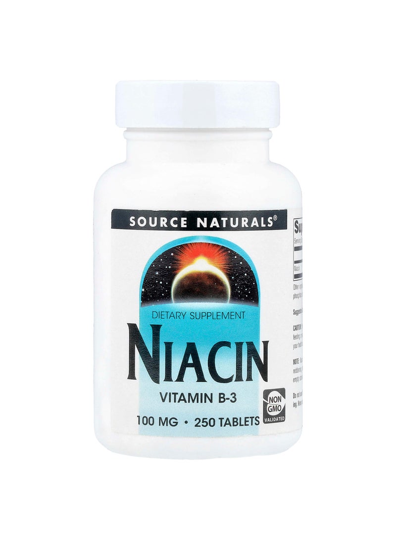 Niacin, 100 mg, 250 Tablets